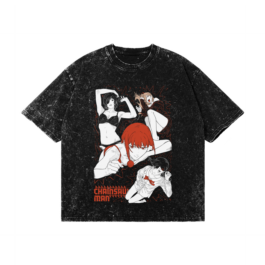 Chainsaw Girls Snow Wash Tee
